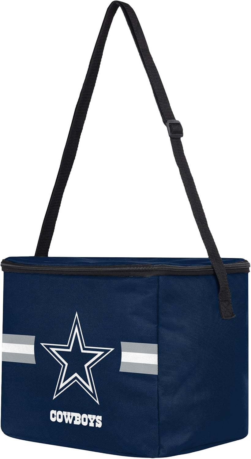 FOCO NFL Officially Licensed Primary Logo Team Stripe 6 or 12 Pack Soft Insulated Game Day Football Lunch Tote Cooler