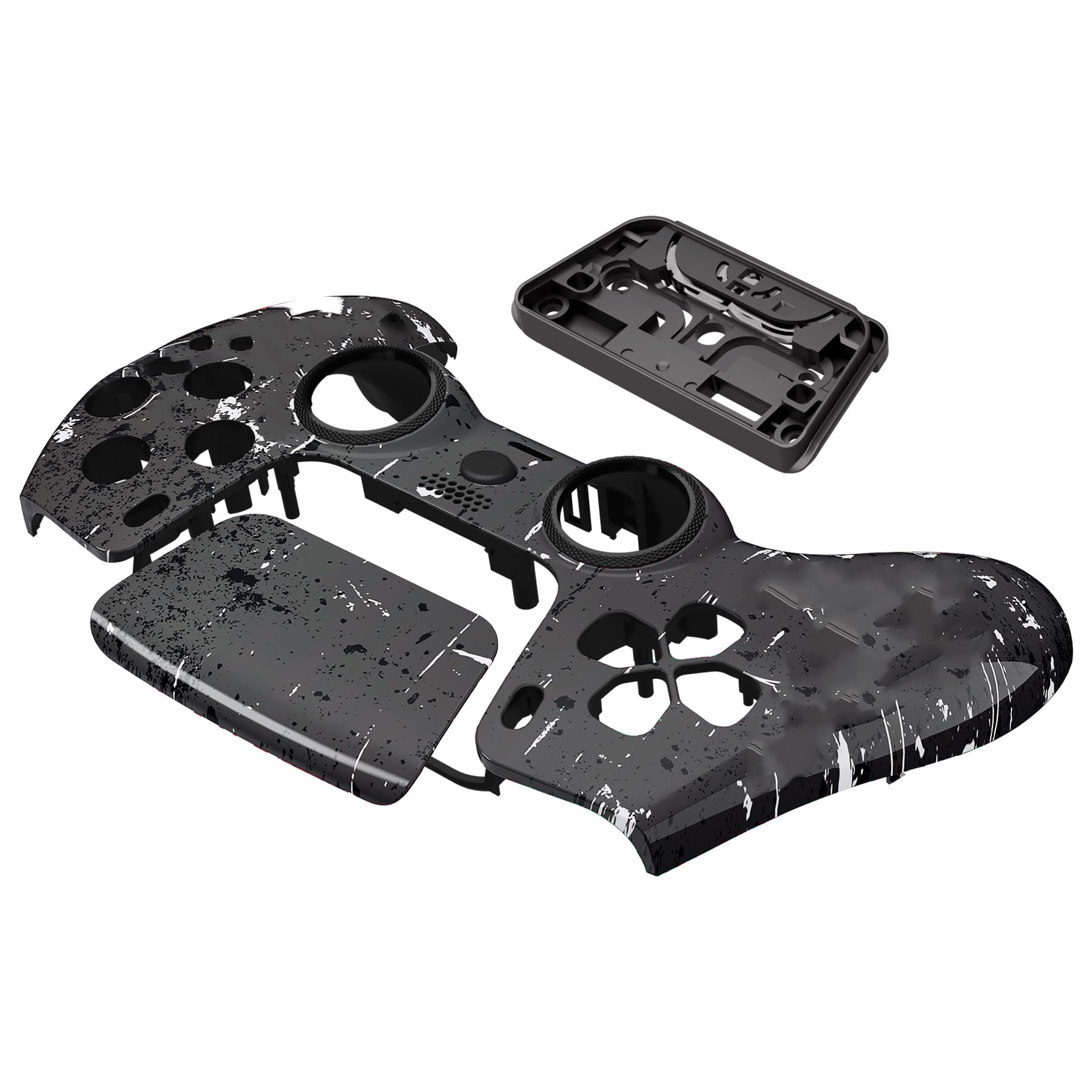 Cover Frontale Touchpad Ricambio per p5 Controller,Copertura Custodia Scocca Shell Ridisegnato Anelli Compatibile con p5 Joystick