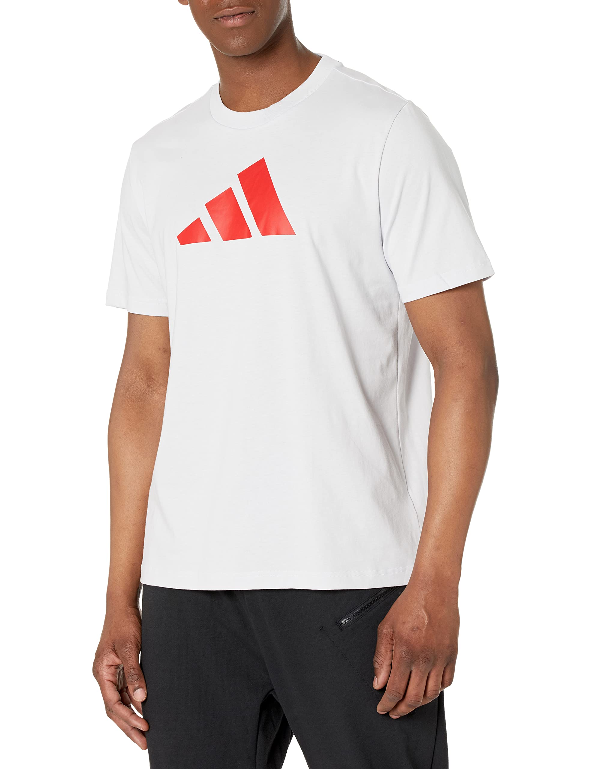 adidas Men's Future Icon 3-Bar Tee, Dash Grey, X-Large