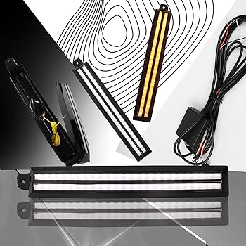 Amazon.com: PGTOPONE Switchback White/Amber LED Front Side Marker