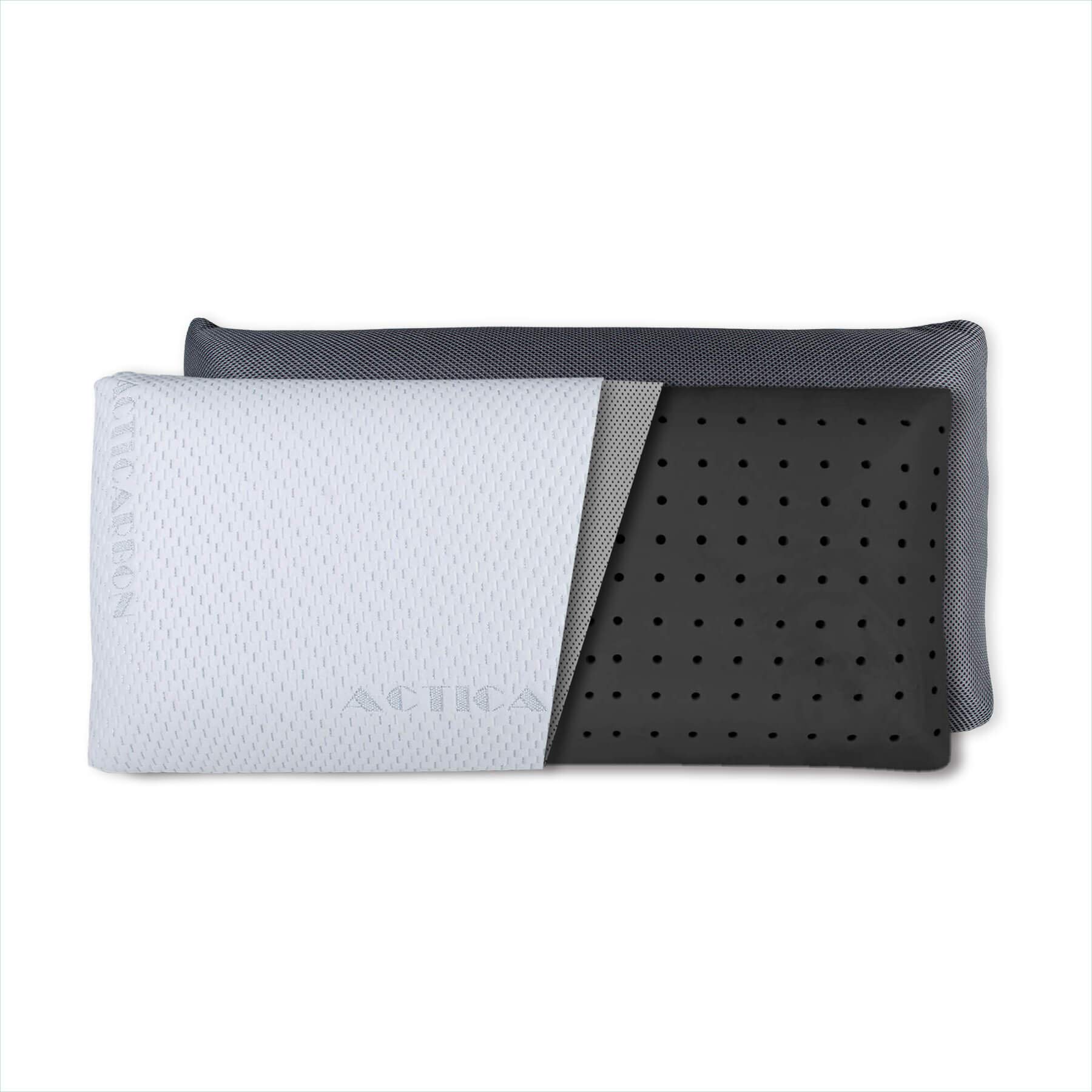 Dreaming Kamahaus Almohada viscoelástica Carbono Activo 105cm | Núcleo indeformable | Hilo de Plata | Microperforada | Antiestrés | Funda con 2 Caras Invierno/Verano |