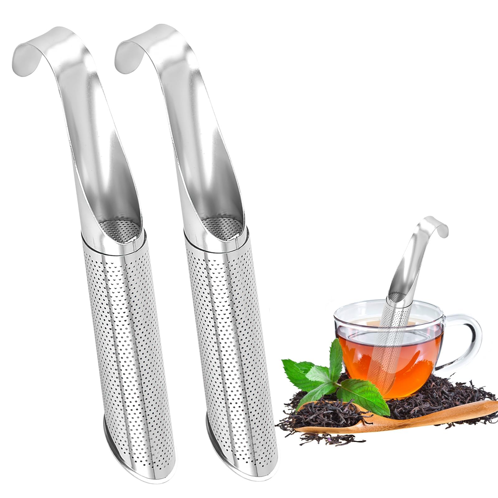 INFUSEUR - PASSOIRE A THE-A A 2PCS Infuseur Thé, Filtre à Thé Boule à