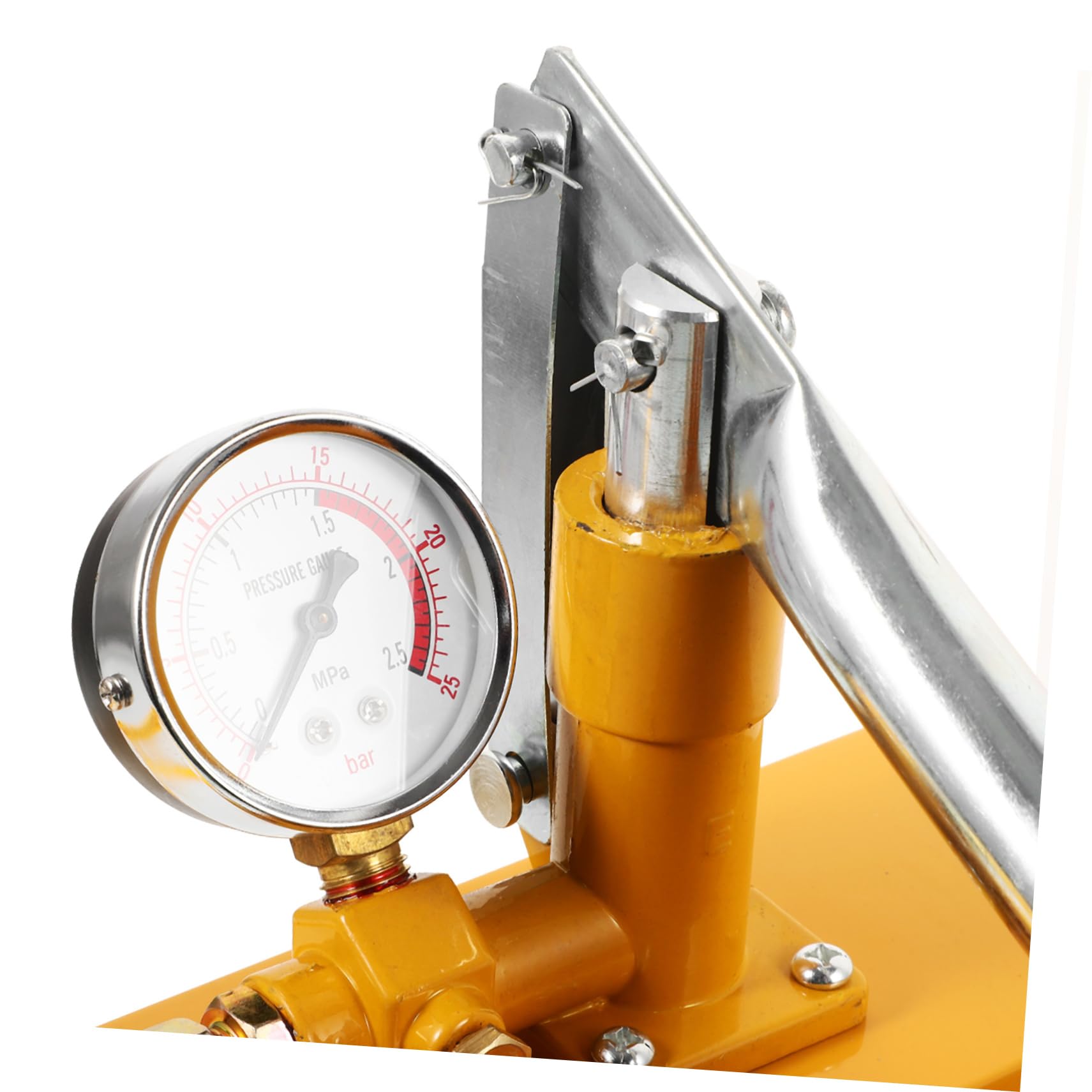 Ciieeo Pompa di Pressione Manuale 25kg per Tubazioni Ppr con Manometro Idraulico, Capacità 30m³/h, Materiale Alluminio, per Progetti di Costruzione