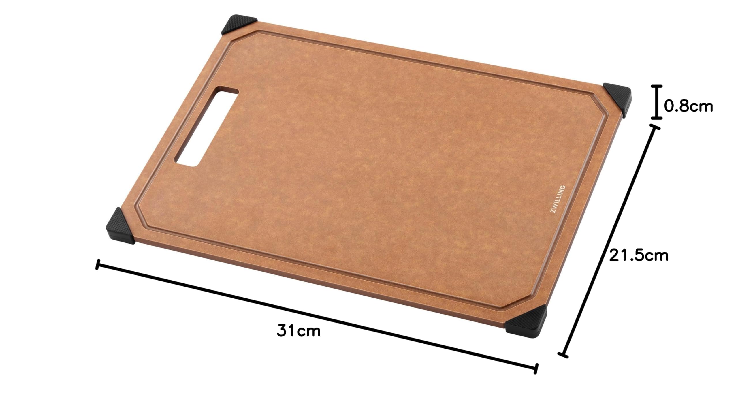 ZWILLING Tabla de cortar (fibra de madera | 31 cm x 21 cm)