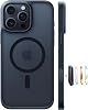 TORRAS for iPhone 16 Pro Max Case with MagSafe, 12FT Military Grade Shockproof, Slim Thin but Sturdy, Velvety Touch & Anti-Slip Texture, Magnetic Protective for iPhone 16 Pro Max Case Black