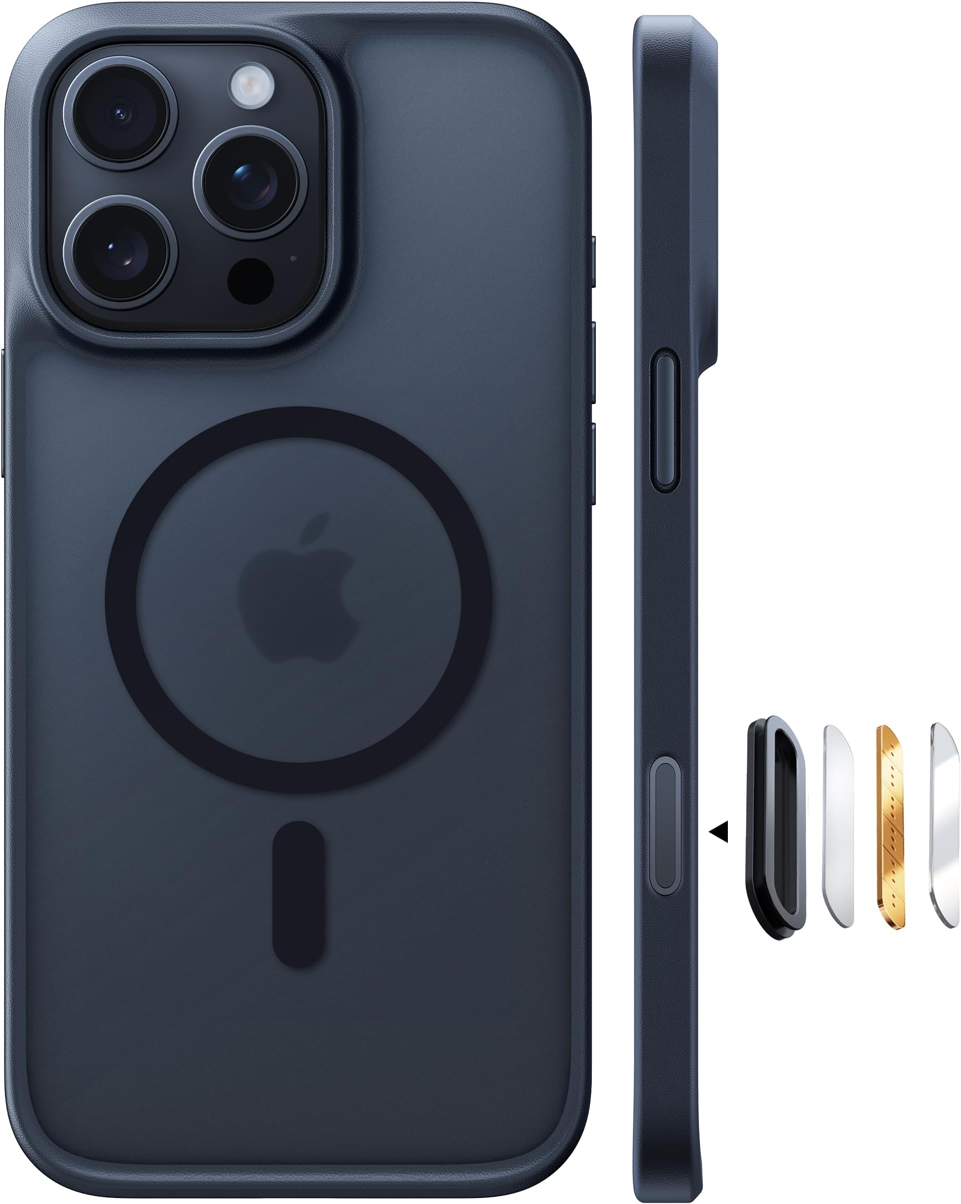 Guardian-Mag iPhone 16 Pro Case for MagSafe Certified Military Protection and Magnetic Force Mobile Phone Case iPhone 16 Pro Case Shockproof Scratch-Resistant Protective Cover Elegant Matt