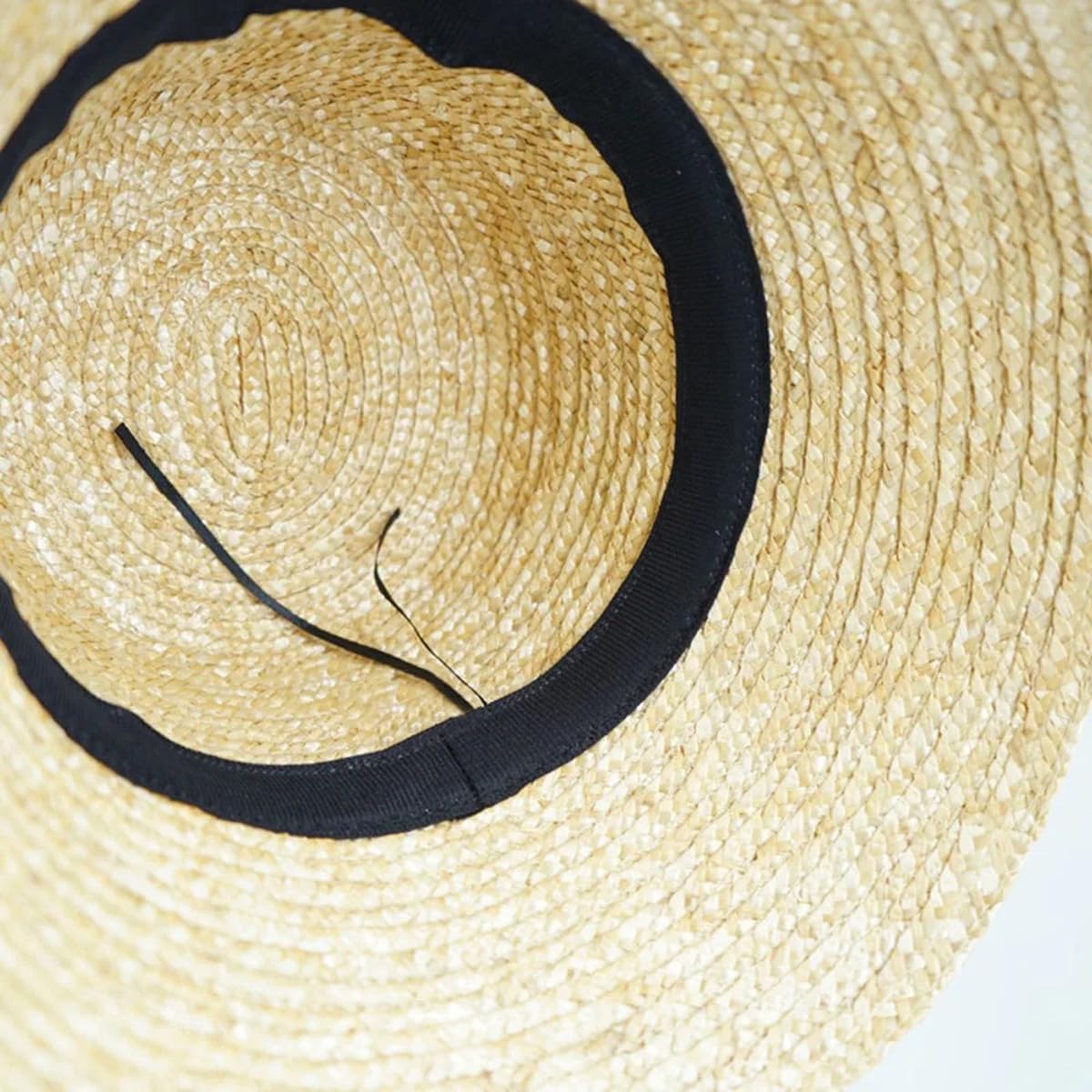 Sombrero de protección solar de ala ancha, sombreros de paja de verano para mujeres para exteriores