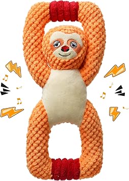 Large Squeaky Dog Toys, Stuffed Animal Dog Plush Toy,Interactive Puppy Toys with Crinkle Paper for Small, Medium, and Large Dogs,Daily Companionship, Training Reward Gift.