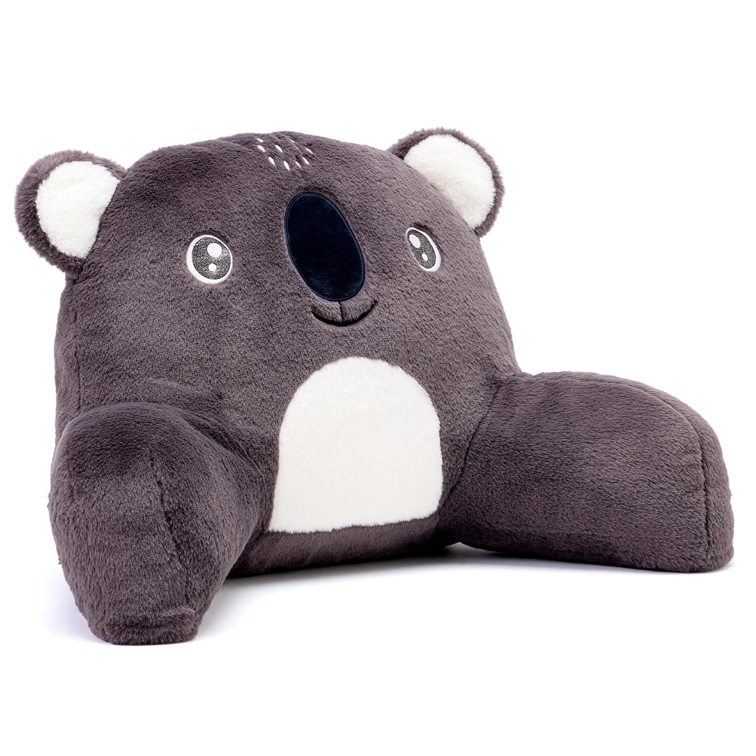 Snuggz Koala Cuddle Cushion 60x40cm, Age 12m+ - Lightweight Kids Plush Backrest Pillow with Supportive Arms, Super Soft Reading Pillow Cushion for Gaming or Napping Soft 3D Ears & Carry Handle