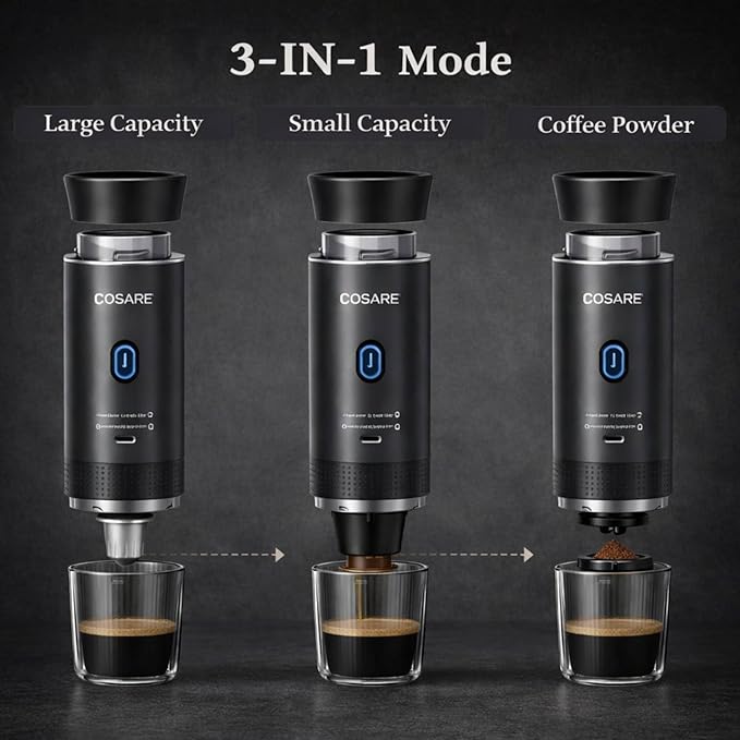 Cafetera Espresso Automática 3 en 1 con Espumador de Leche y 19 Bar miniatura 8