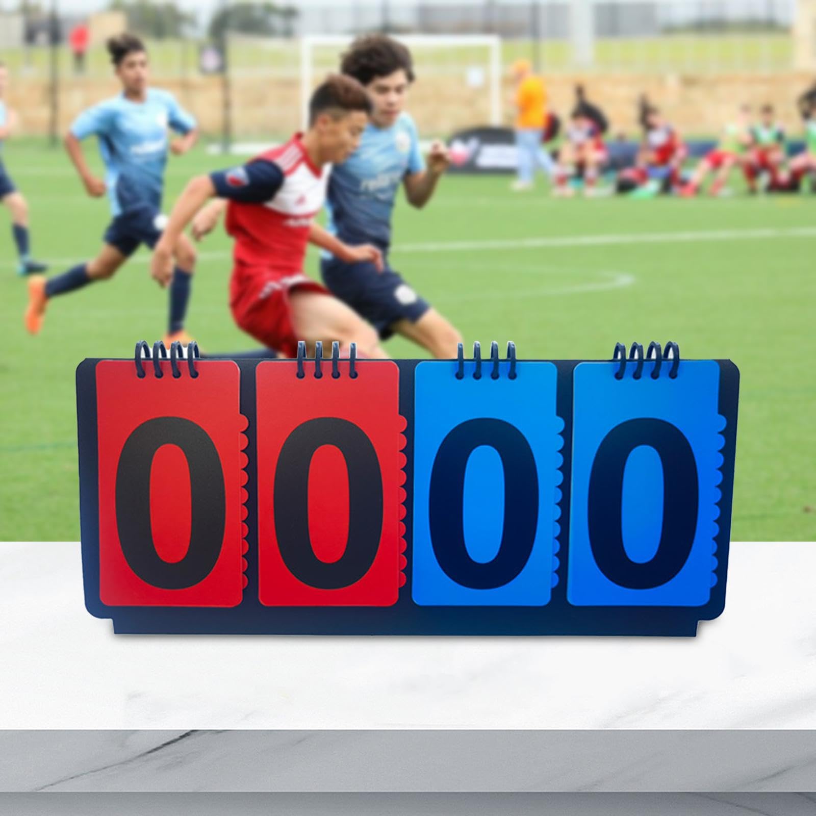 Milageto Sports Scoreboard Zahlentafel Zur Punkteanzeige Flip Score Zähler Spielstandanzeige für Sportwettkämpfe Strapazierfähiges Material für Kinder