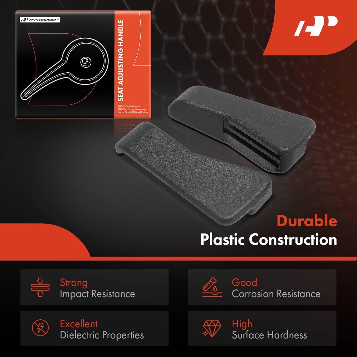 A-Premium Seat Adjustment Handle Compatible with Ford & Mercury Vehicles - F-150 F150 1993-1995, Explorer 1992-2003, Ranger 1993-1997, Mountaineer 1997-2001 - Front Driver and Passenger Side