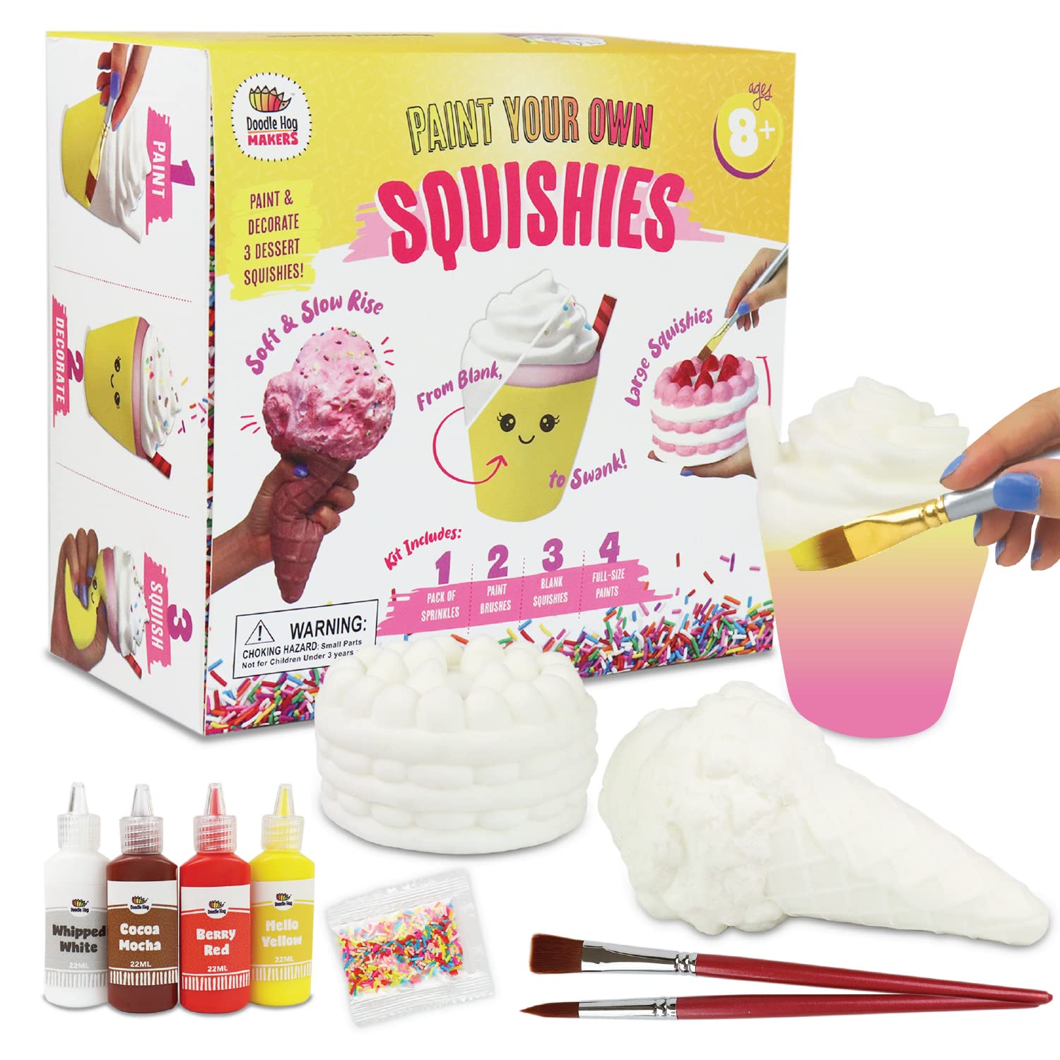 Buy Doodle Hog Food Paint Your Own Squishies Kit DIY Squishies for