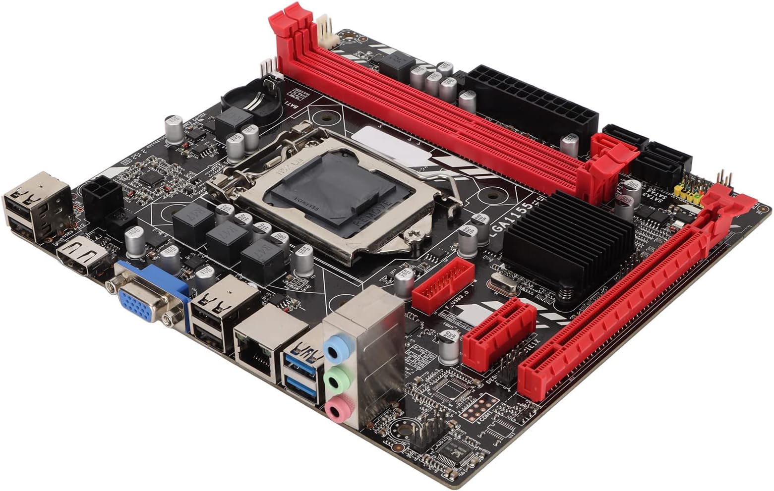 SIMPLETEK - Scheda Madre Micro-ATX LGA 1150 Socket H3 DDR3 M2 PCIe NVMe Compatibili con Processori di 4° Generazione | Slot HDMI DVI-I