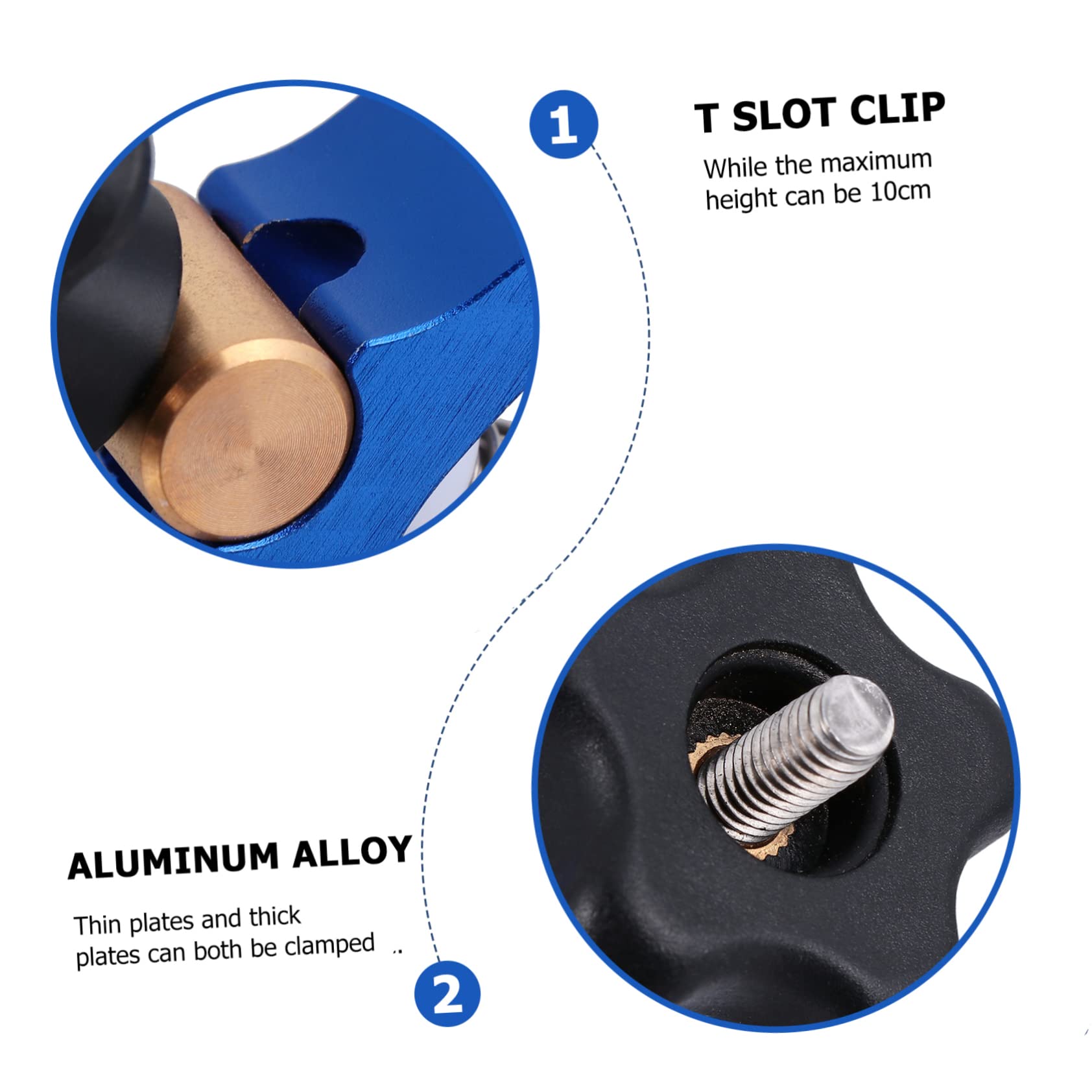 HOMSFOU 1pc Woodworking t Slot Clamp Bar Clamps for Woodworking Carpenter T-track