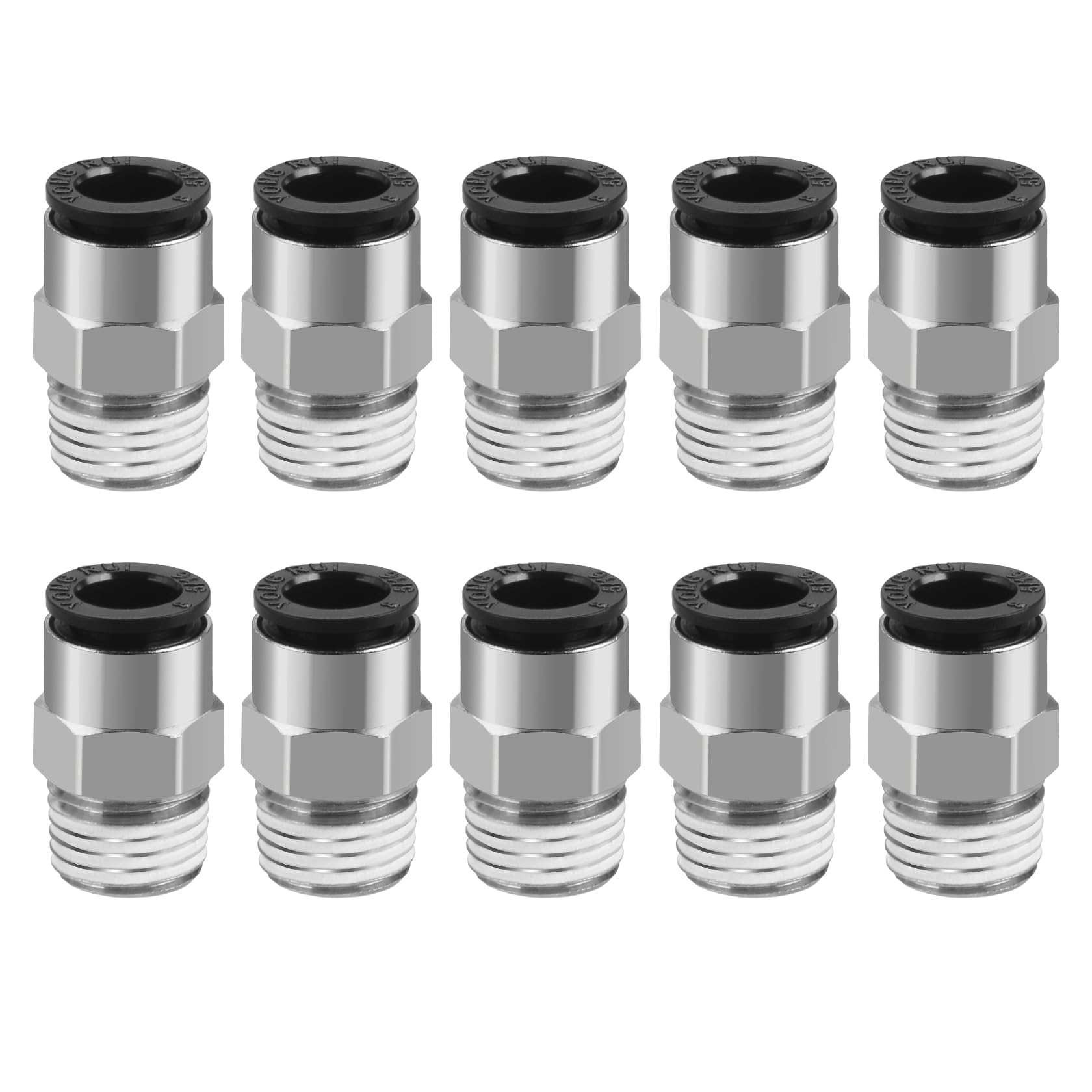 NIEMALS VERWENDET] Gerade Pneumatische Steckverbinder 6 Mm Bis 8 Mm 10 Stuck Pneumatische Druckverbinder 92180089