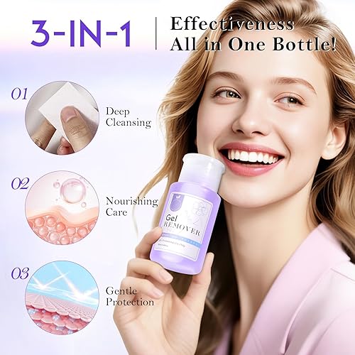 Miniatura 6 de Removedor de esmalte de uñas de acetona, removedor de esmalte de gel rápido profesional ultra potente, removedor de esmalte de pegamento fórmula