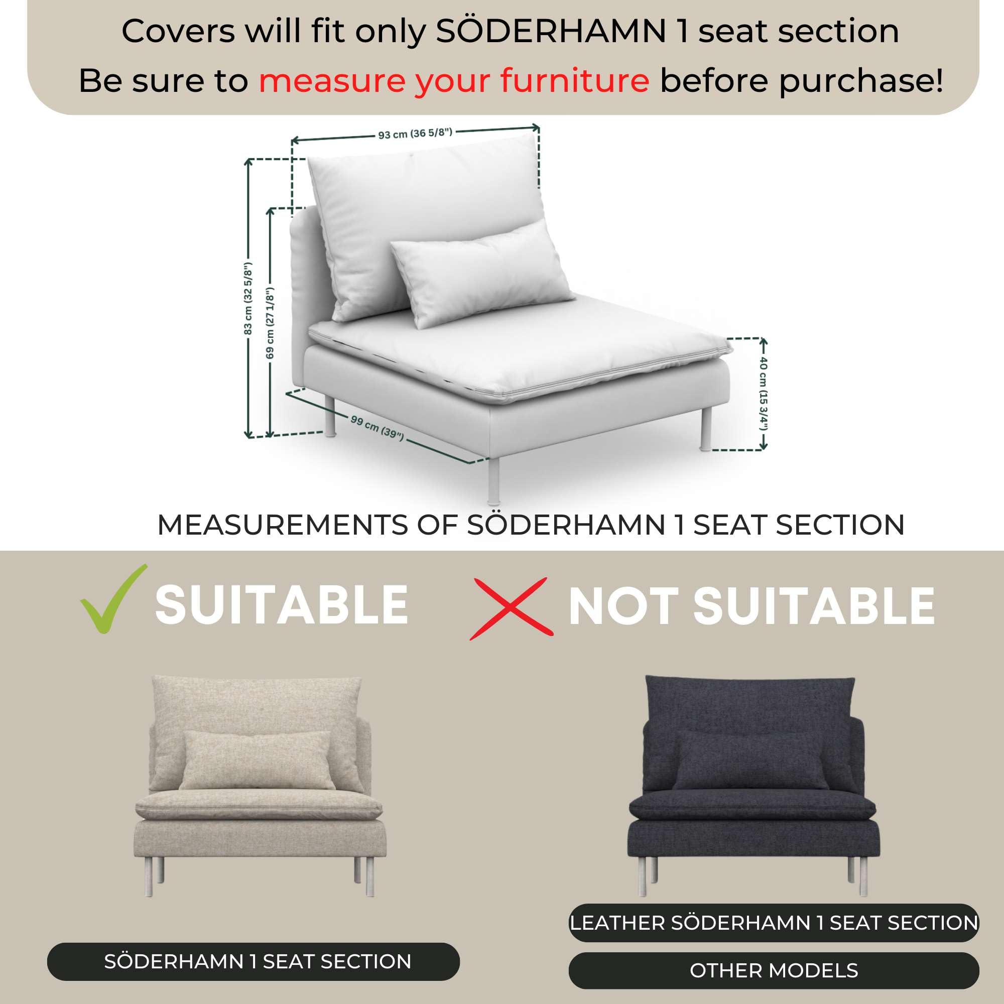 Comfortly | Lot De 2 Housses De Rechange Robustes Pour Fauteuil