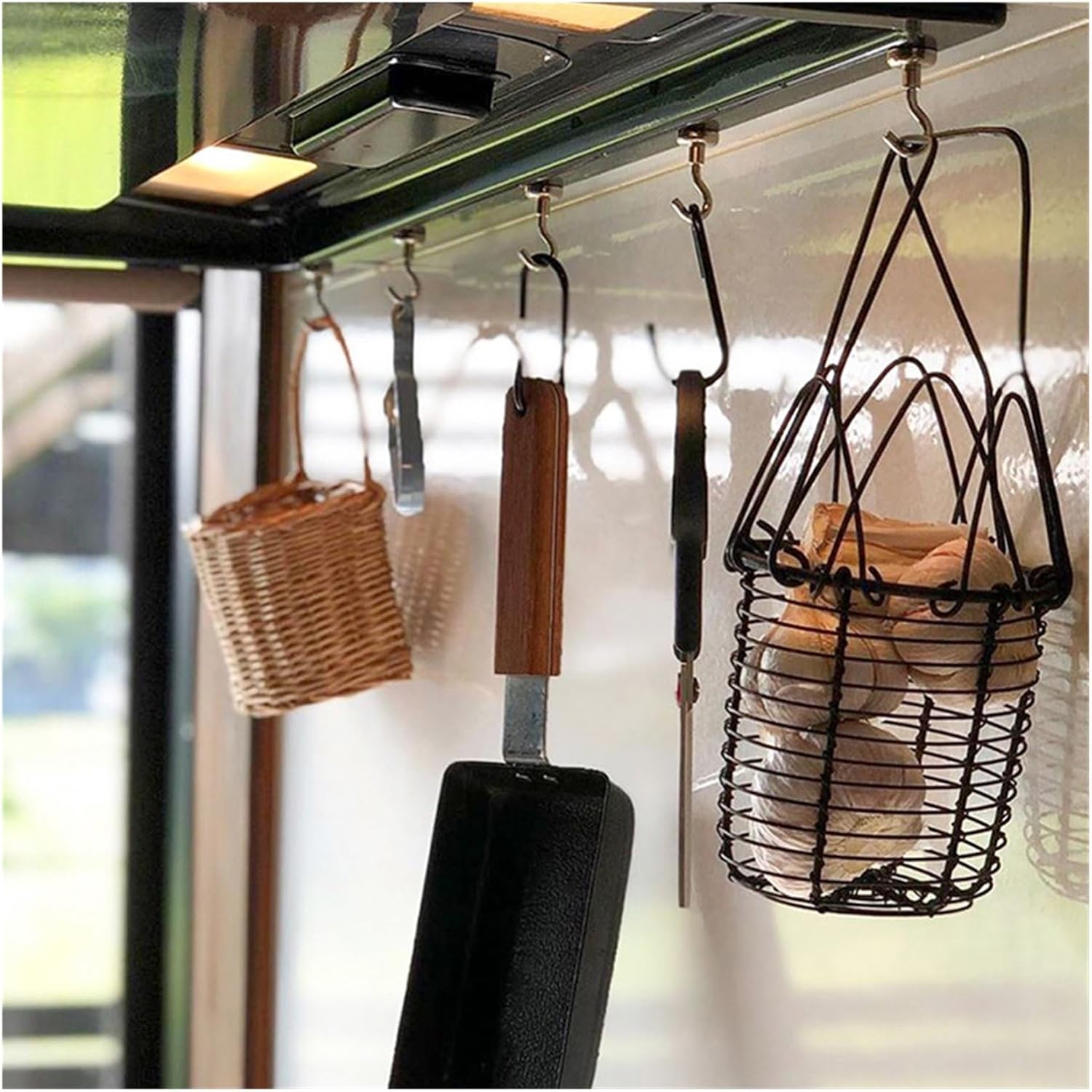 10-40PCS Compatible for Strong Magnetic Hooks Multi-Purpose Storage Home Kitchen Bar Key Bathroom Hangers(E32-Max-Tension34kg,20PC)