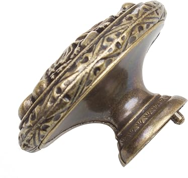 GlideRite Hardware 5710-AB-25 Classic Round Cabinet Knobs, 25 Pack, 1.125, Antique Brass