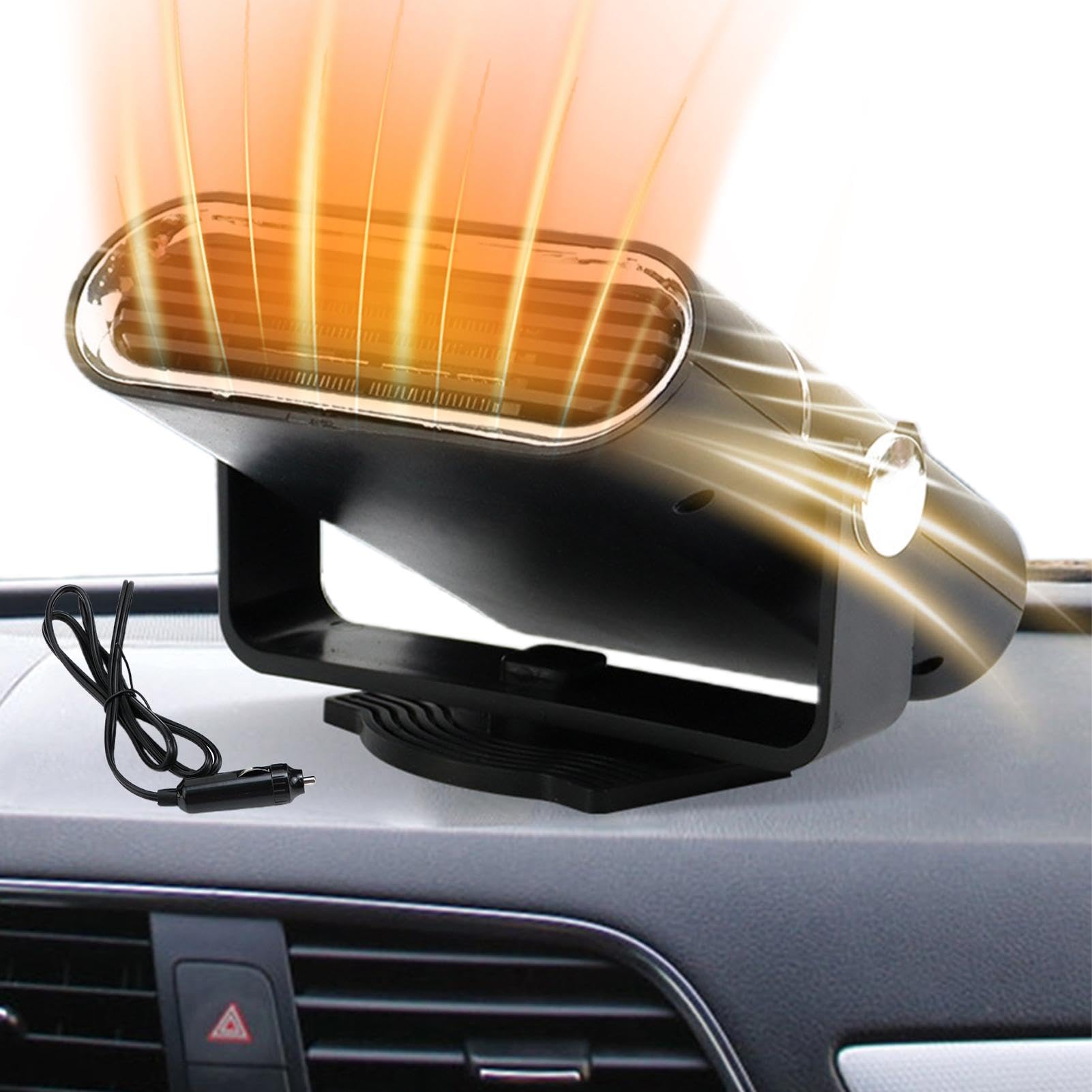 Chauffage Voiture 12V Avec Prise Allume-cigare – Dégivre Vite Ton Pare-brise En Hiver !