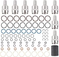Vista 1 de Dasbecan Paquete de 8 kits de juntas tóricas/inyectores de herramientas de bola de alta presión compatibles con Ford 6.0L Powerstroke 2003-2010 Kit