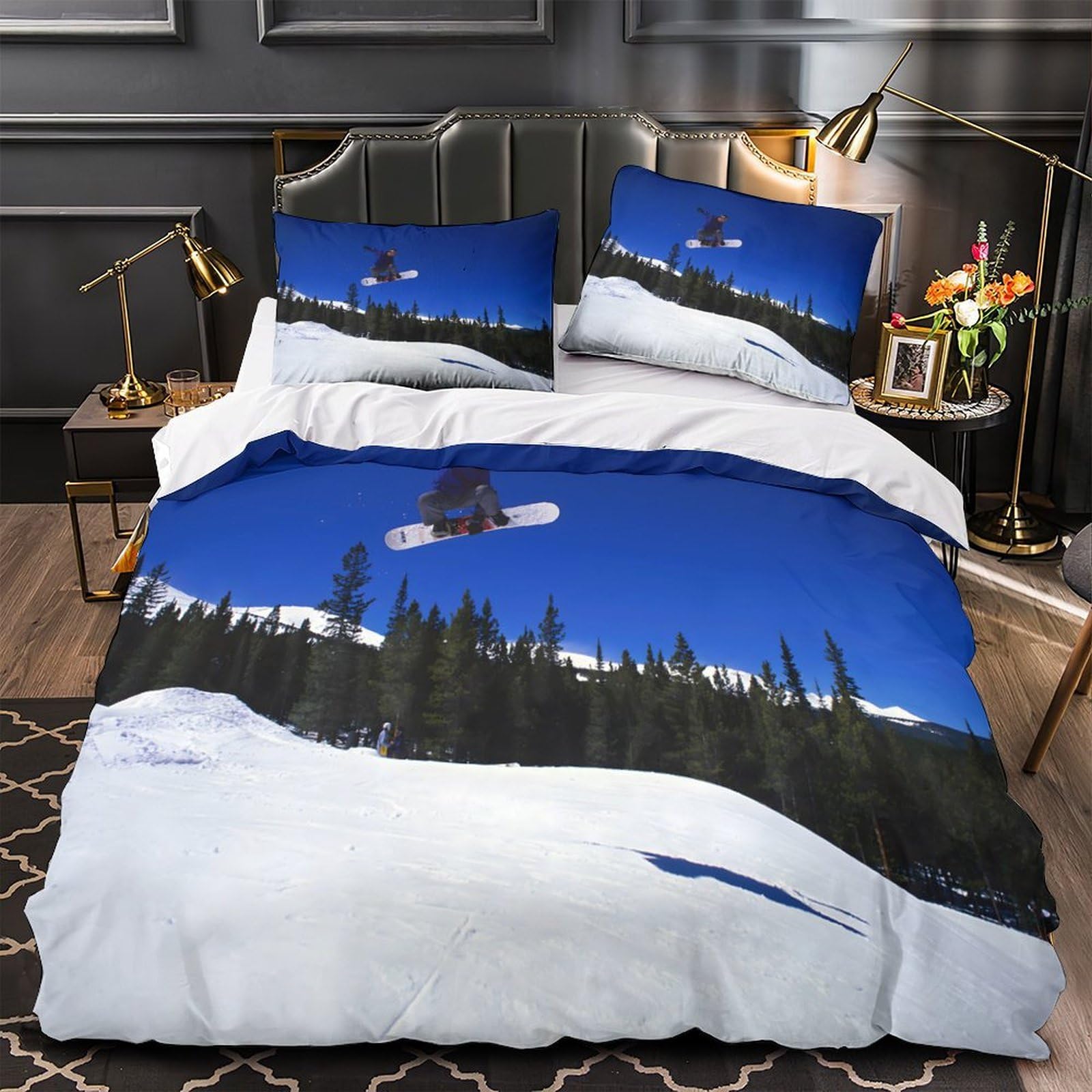 Housse de couette paresseux 200x200cm avec taies en microfibre douce