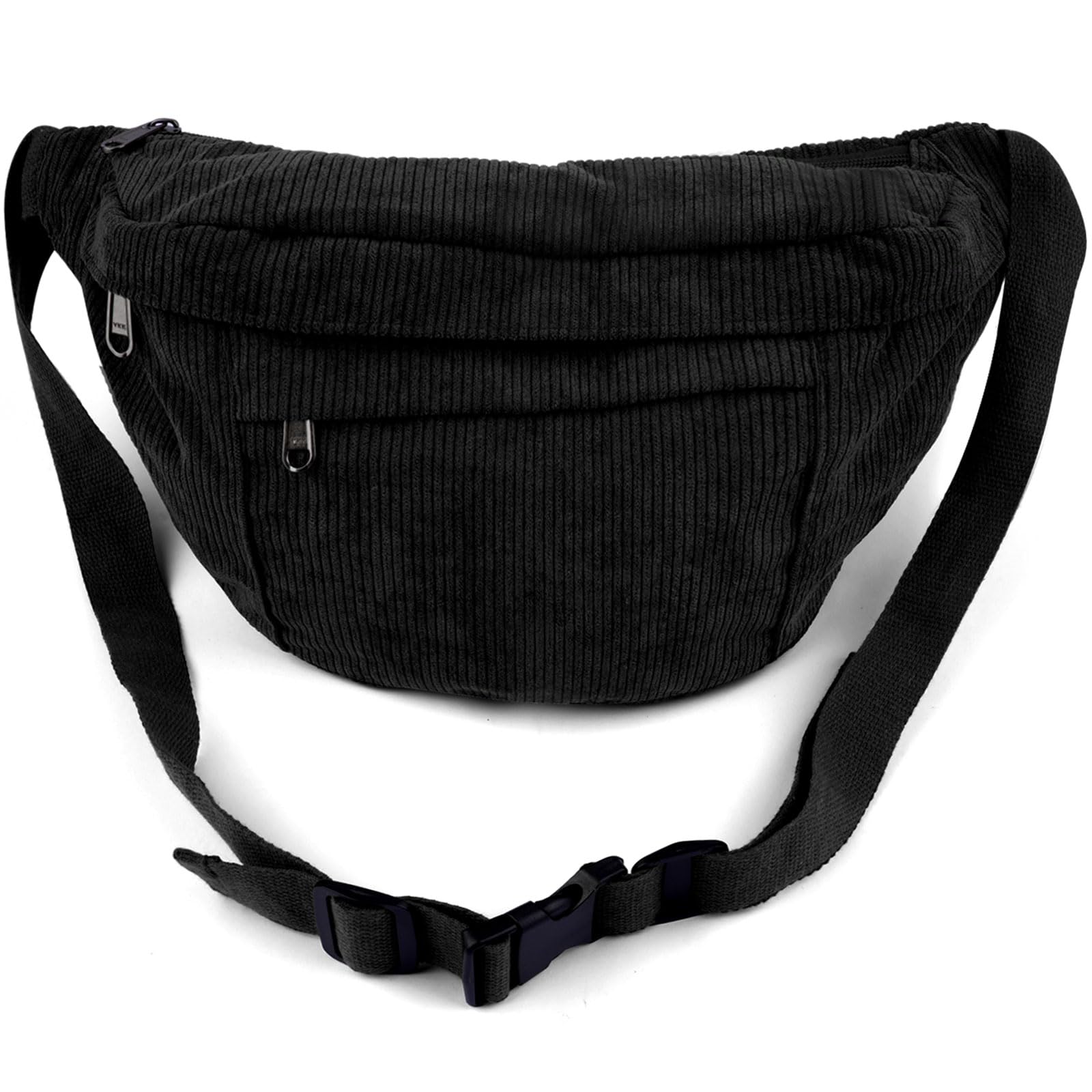 Maxmoc Bauchtasche Damen Herren, Modische Gürteltasche Cord, Crossbody Bag Damen groß,Umhängetasche mit Verstellbarem Schultergurt, Groß Crossbody Bag für Reisen, Sport, Wandern, Outdoor