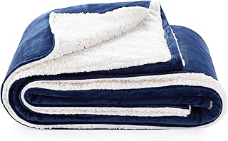 Linenspa Minky and Sherpa Zippered Duvet Cover for Weighted Blanket - 10 Pre-Sewn Duvet Loops - Machine Washable