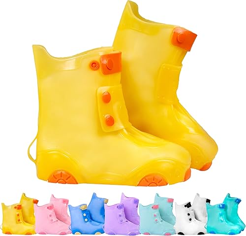 Miniatura 24 de Cubiertas para zapatos de lluvia para niños, impermeables, para niños y niñas, reutilizables Azul