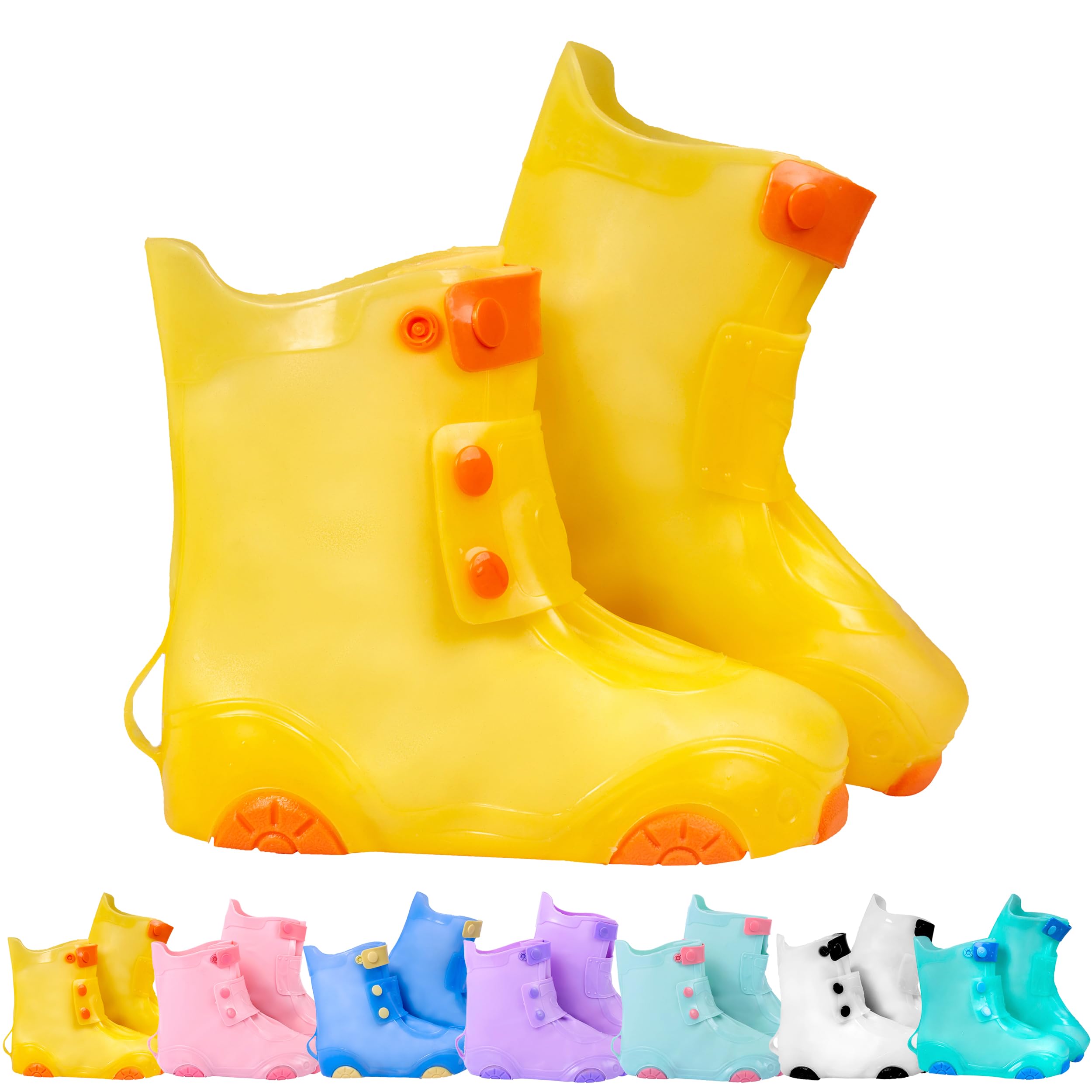 Rain Shoe Covers | Waterproof Shoe Covers for Kids Boys Girls | Reusable Galoshes Overshoes