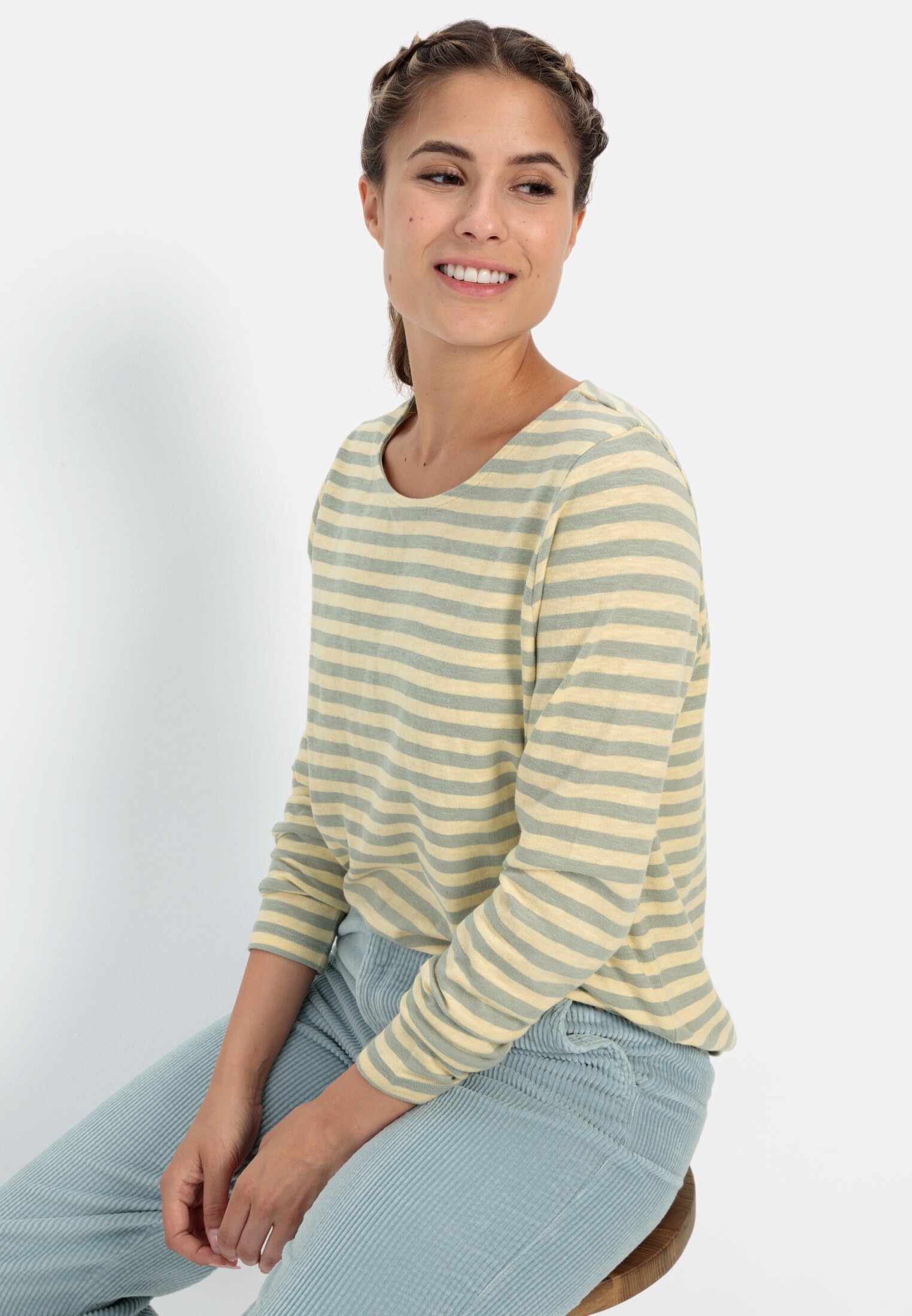 camel active Damen Streifenshirt aus Organic Cotton