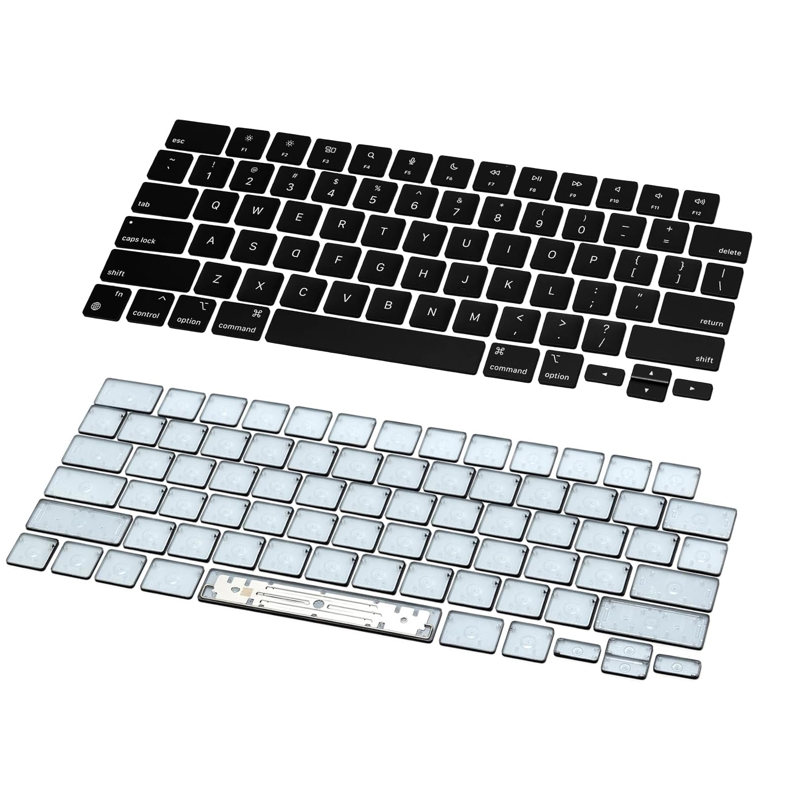 A1989 US Keycaps Keys Compatible with MacBook Pro/Air 13" 15" A1989 A1990 A2159 A1932 Replacement US Keyboard Key Cap Keycaps Keys