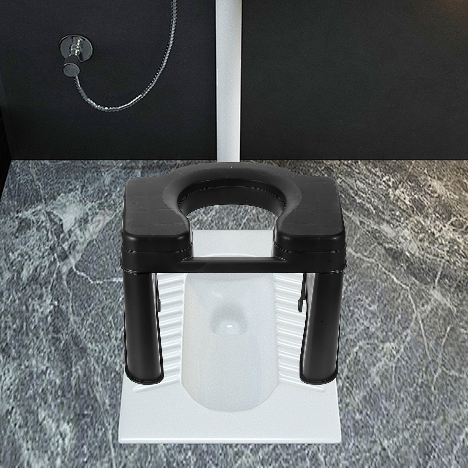Toilettenhocker 26,5cm Pp Kunststoff Stabil Rutschfest Multifunktionaler Badezimmer Fußhocker für Alltagshilfen und Ältere Nutzer