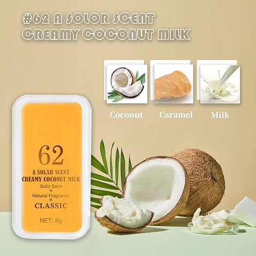 Miniatura 4 de Juego de 3 bálsamos sólidos, perfume sólido, portátil, de bolsillo, perfecto para viajes, perfume de fragancia natural para mujeres