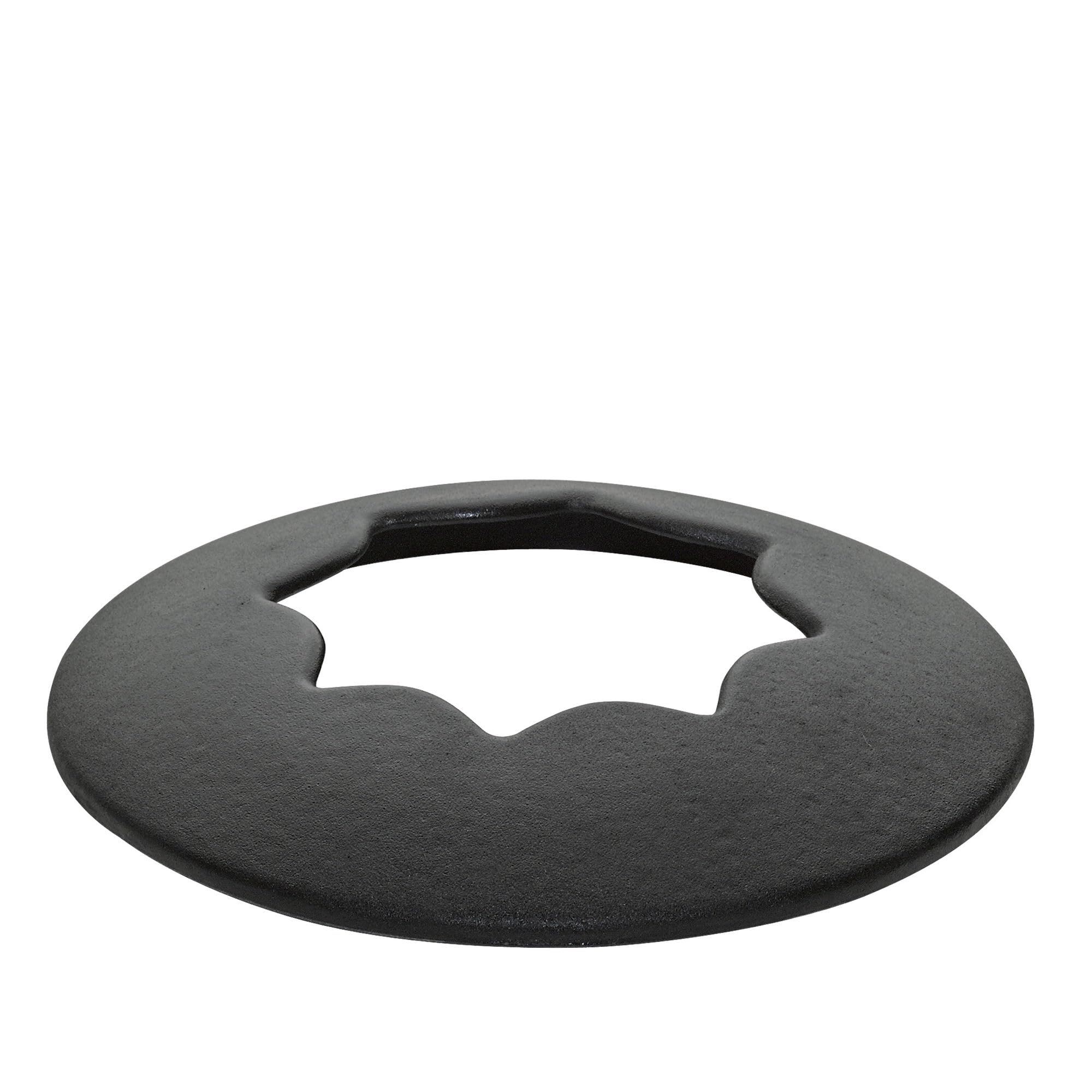 Fondue Grenole Set à fondue en fonte avec 8 fourchettes à fondue Noir Ø 15,5 cm