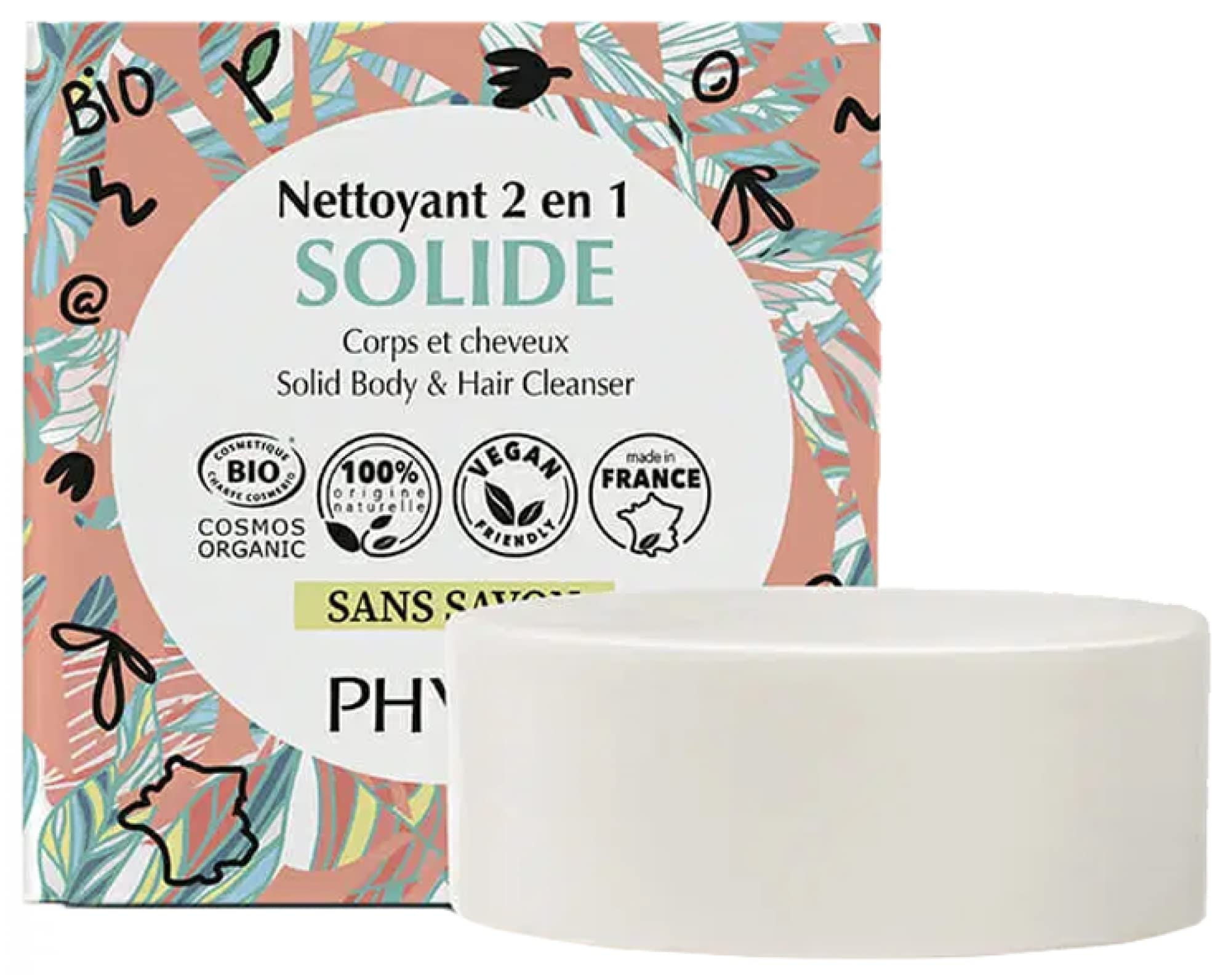 Phyt's Organic 2in1 Solid Body and Hair Cleanser 109ml