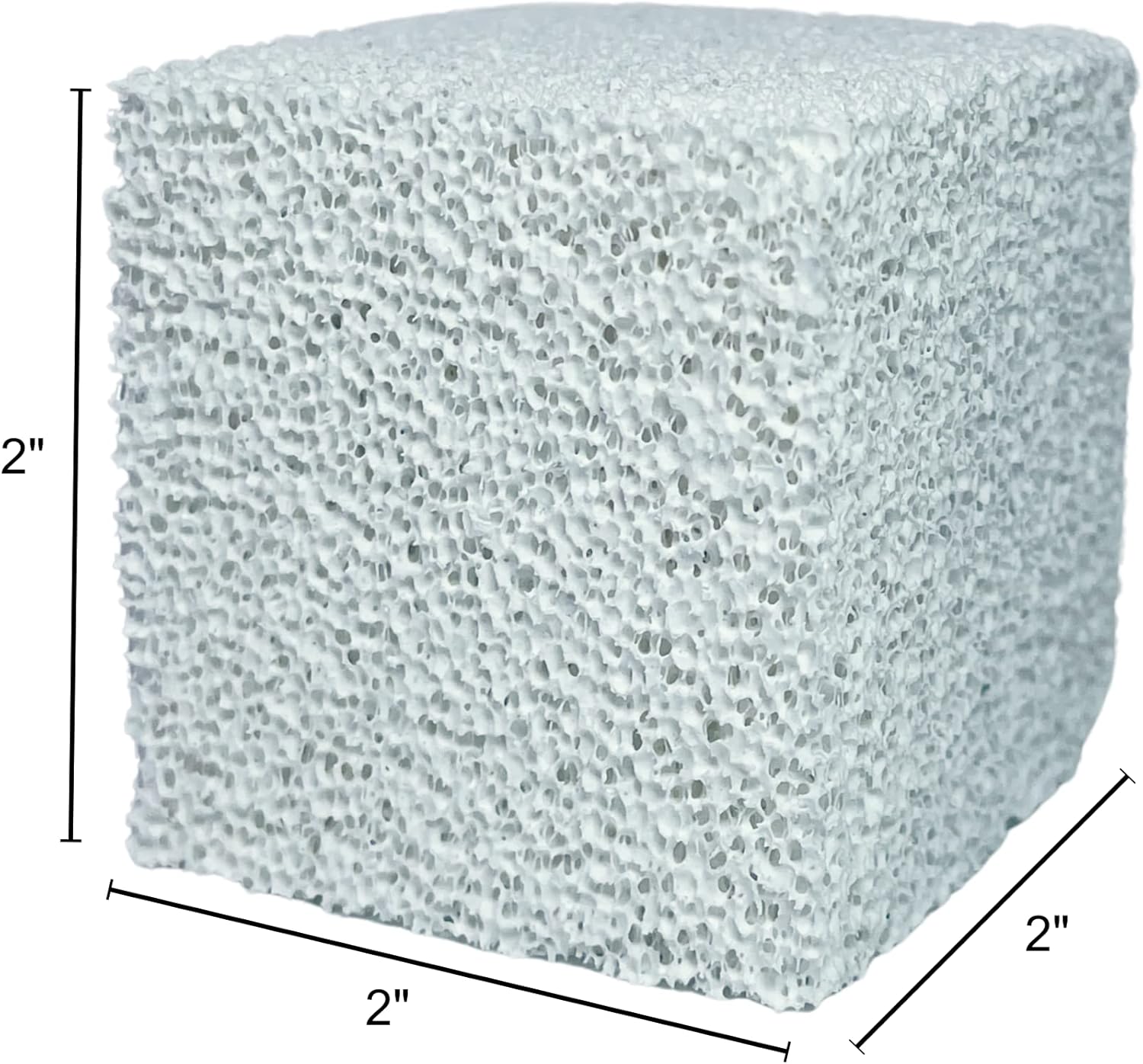 Ceramic Filter Media Blocks for Beneficial Biological Aquarium Filtration - 18x 2x2x2 Cubes