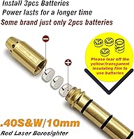 Vista 5 de Especial Laser Boresighter Láser de extremo de cañón Láser Bore Sight con precisión y fácil de ajustar a revólveres, pistolas, rifles y armas de aire