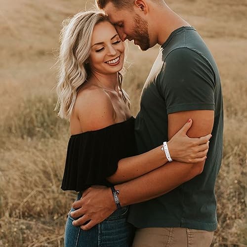 Miniatura 3 de MEALGUET Pulsera personalizada para él pulsera trenzada hecha a mano con nombre grabado, regalo para novio, marido, papá, regalo personalizado para