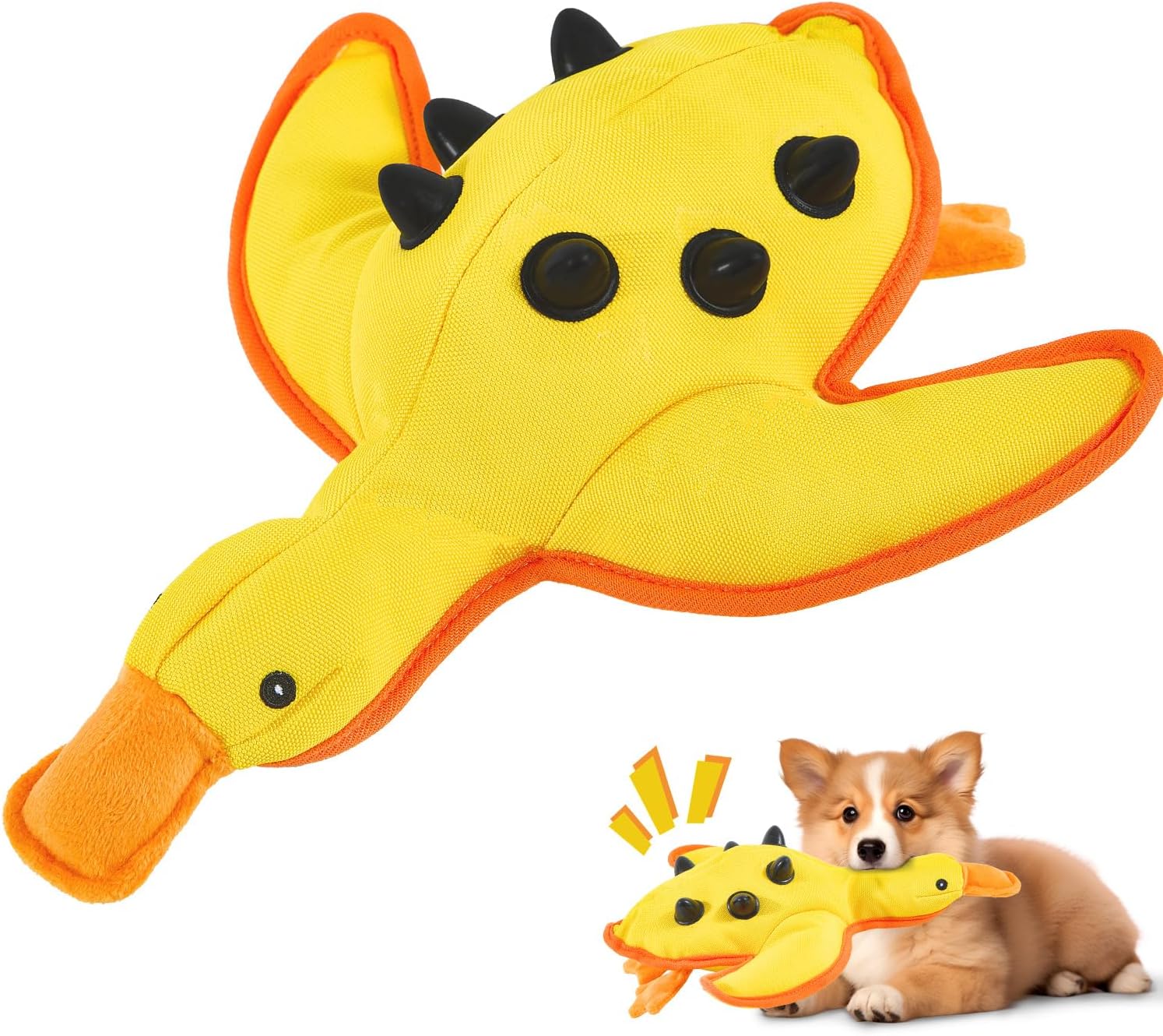 Juguete para Perros Squeaky Durable, Mordible y Sonoro Auvitaya