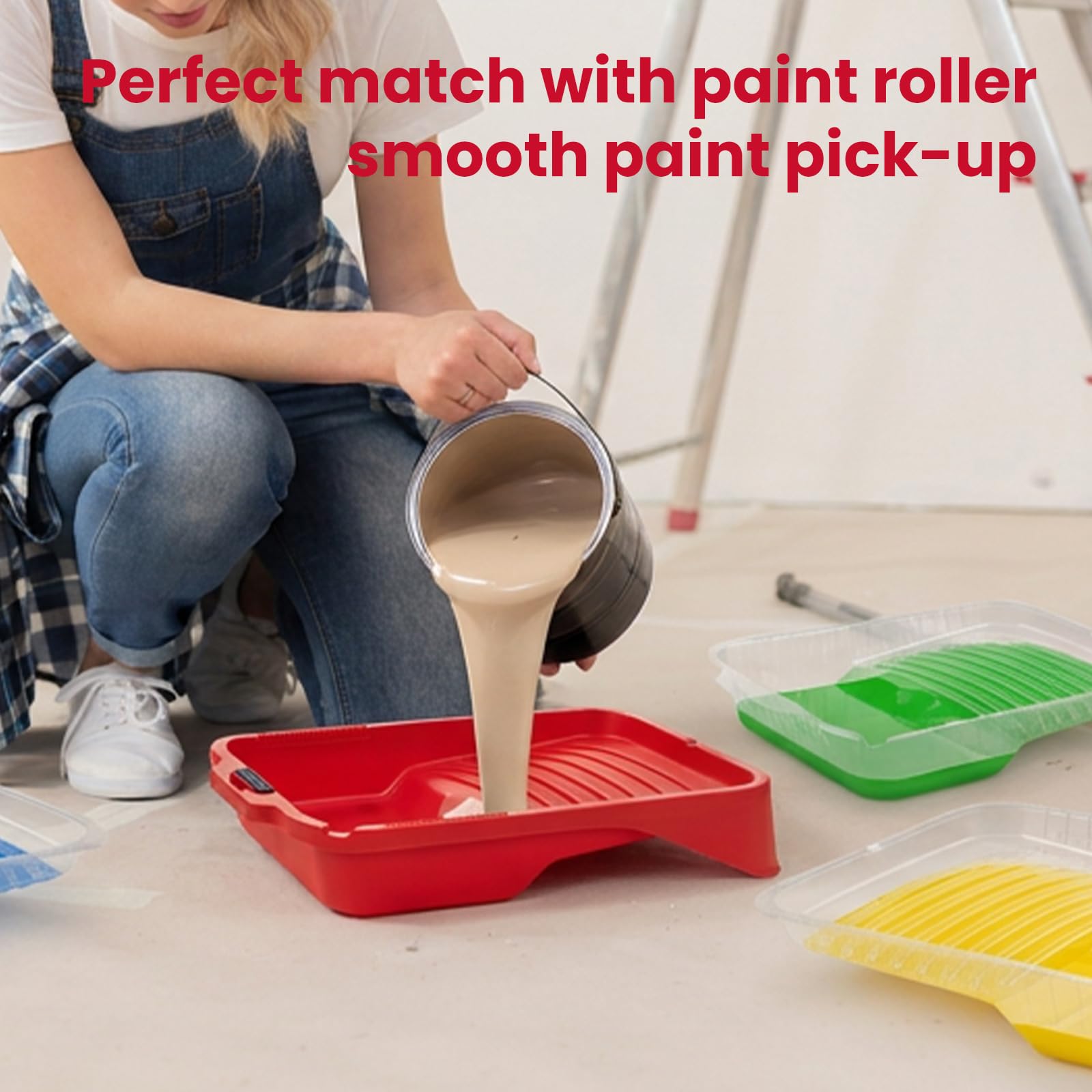 Mister Rui Bac à peinture de 22,9 cm avec 20 sacs et 2 couvercles – Kit de