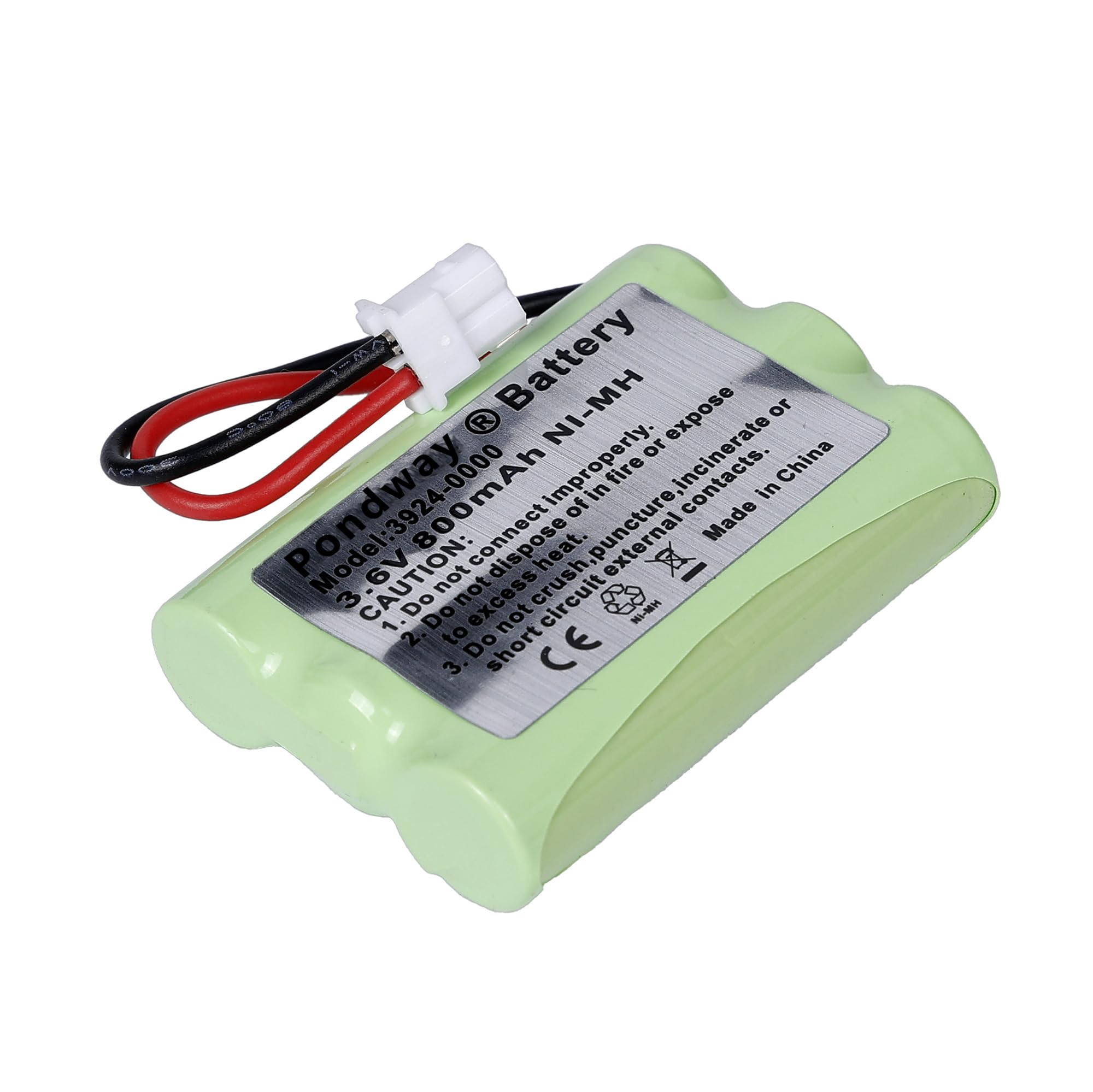 900mAh 3.6V Babyphone NiMH Batterie Compatible avec Vtech BM5463 VM312 VM3251 VM3252 VM3261 Compatible avec Fisher Price J2457 J2458 M6163 TEL10160 Compatible avec Motorola MBP33S MBP36 MBP481 MBP482