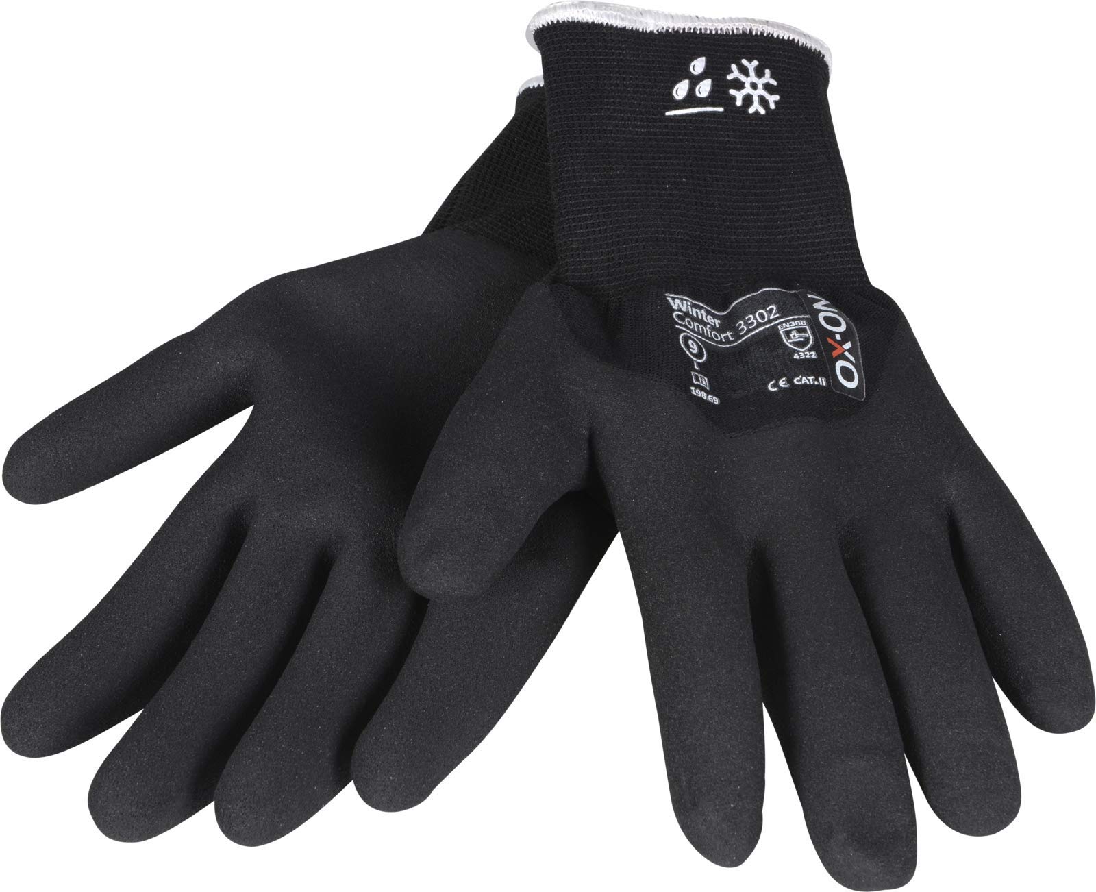 OX-ON HandschuhMan. 1 Paar Freeze Arbeitshandschuhe Winter Gr. 7-11 Thermo gefüttert (Größe 7/S), Schwarz bei Günstiger Preis