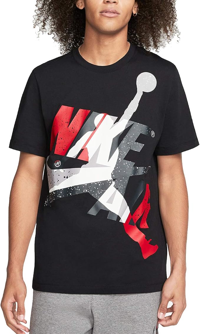 Nike Ss Ctn Jm Classics Hbr Crew Men's T-Shirt : Amazon.de: Clothing