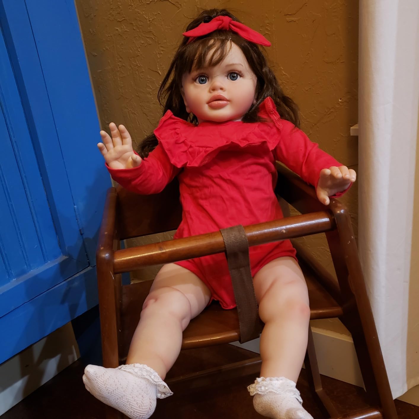 Duży rozmiar realistyczna lalka Reborn maluch dziewczyna Pippa 66 cm Reborn Baby Dolls miękka tkanina ciało naprawdę wyglądające realistyczne lalki dla maluchów prawdziwe życie lalka bobas dla