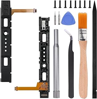 Ikpek Left Right Slide Rail with Sensor Flex Cable Replacement for Nintendo Switch Joycon Controller Slider Rail for Nintendo Switch OLED Joycon Controller Slider Rail