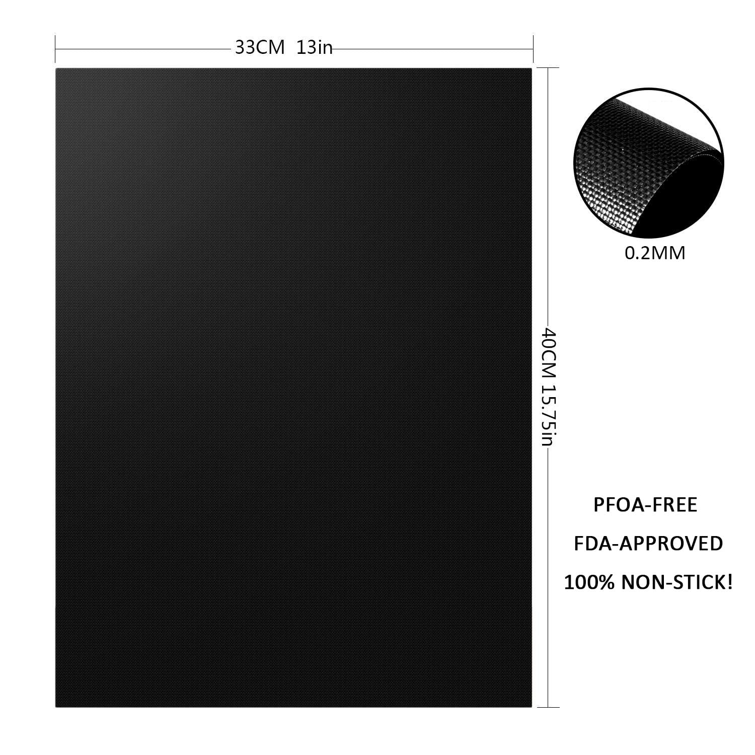 4 Pcs Oven Liners for Bottom of Oven Non-Stick BBQ Grill Mats, Oven Liner Easy to Clean Reusable Baking Mat - Image 2