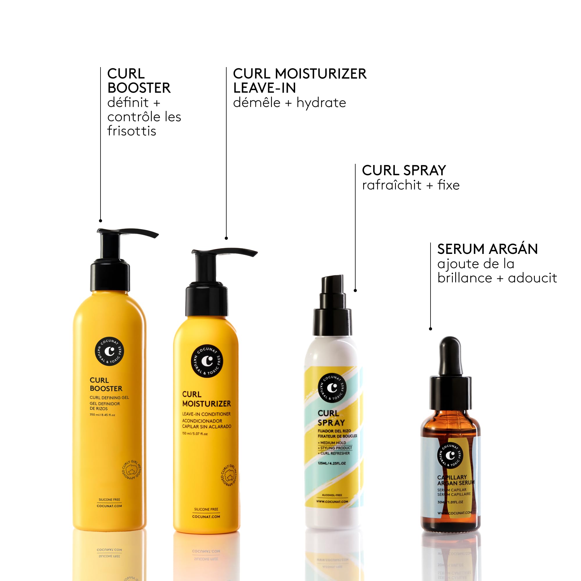 COCUNAT – Curl Moisturizer Leave-in - Démêle, Définit et Hydrate les Boucles - Boucles Souples, Brillantes et Lisses - Hydratation Maximale - Méthode Curly - Élimine les Frisottis - 150 ml