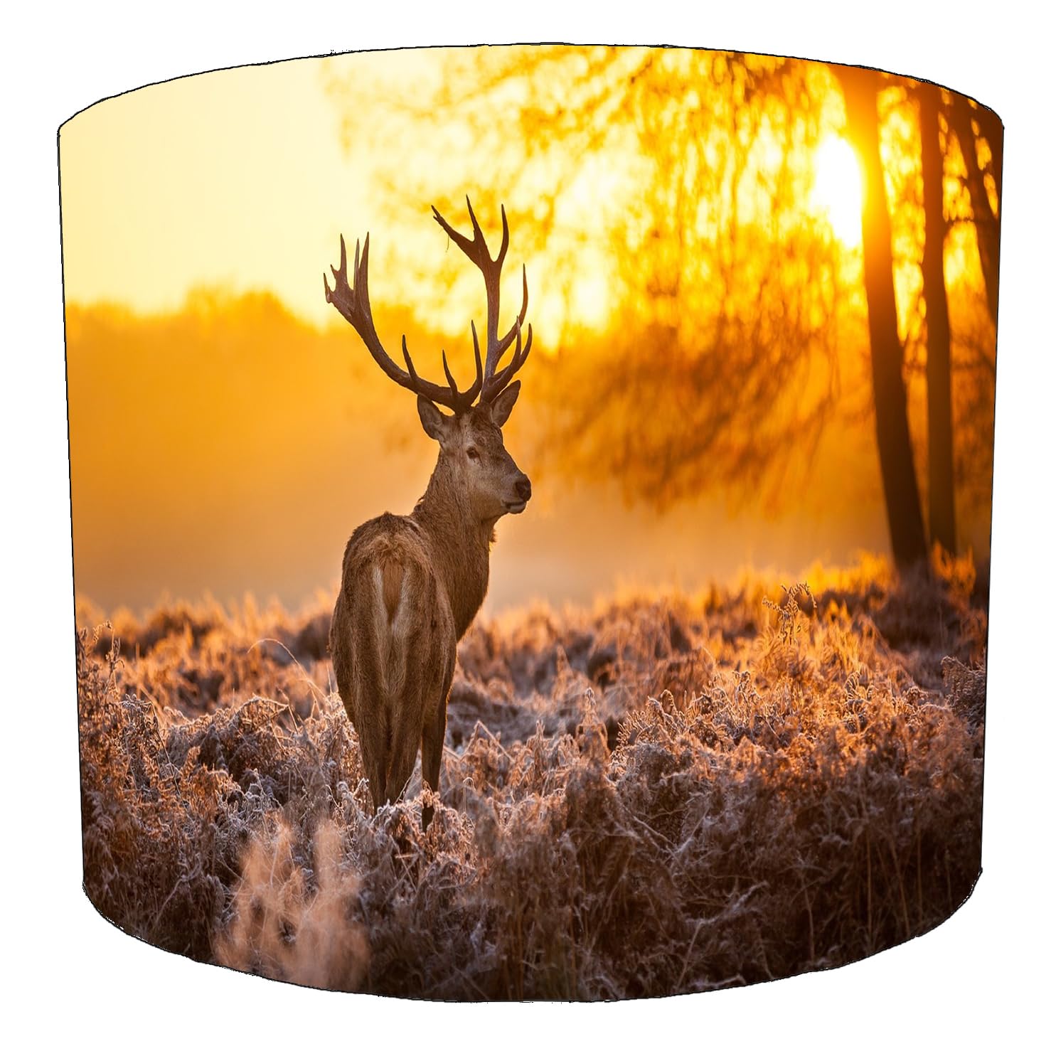 Deer Stag Sunrise Lampshade in 3 Sizes for Ceiling Light Shade Pendant or Table Lamp Hunting Forest Woodland Animal